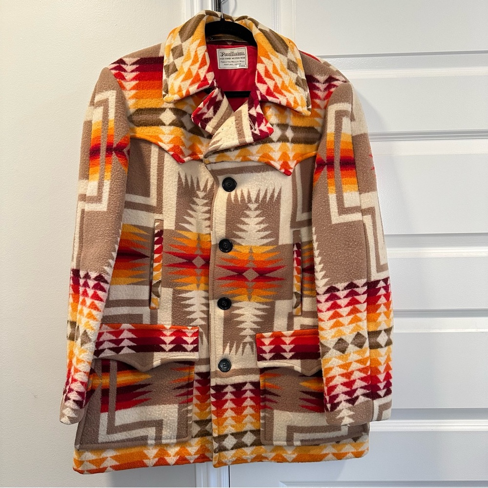 Pendleton Women's Wool Coat Chief Joseph 70s